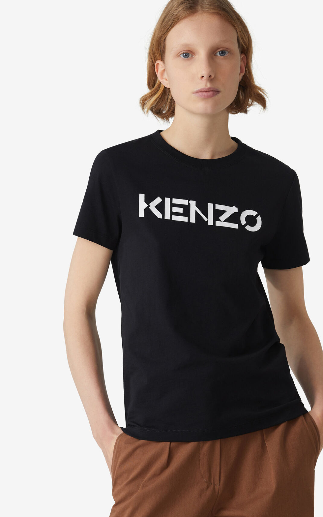 Camiseta Kenzo Logo Feminino - Pretas | 286IZUFHP